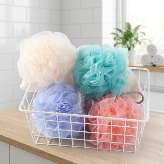 OPP Bag Durable Foaming Shower Loofah